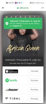 Il y a 1 jour. Makhadzi Pre Ordar Tchukutsha Ft Lady Du Facebook