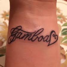Cursive name tattoos on arm. Cursive Name Tattoos On Wrist With Hearts