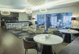 Night club / party lounge furniture commercial led glow sphere for decoration. Sofitel Dubai Jumeirah Beach Luxury Club
