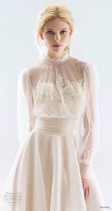 Long Bishop Sleeve Wedding Dress Pin By Stacy Epps On My Style High Neck Wedding Dress Sheer Wedding Dress
