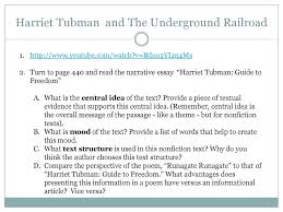 Some of these where encoded on quilts that meant different things.some of. What Is The Main Idea Of The Underground Railroad
