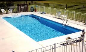 Swiming Pools Fiberglass In Ground Pools With Plastic Patio Chairs Also Stainless Outdoor Table And Aluminum Pool Fence Above Ground Pool Liners Rectangle Pool