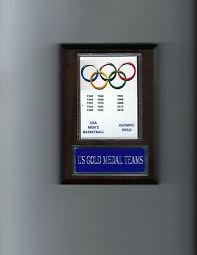 Every olympic game from the u.s. Us Men S Basketball Olympic Plaque Gold Medal Winners Usa Ebay