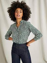 Je veux trouver une belle chemise femme et agréable à porter pas cher ici chemise femme verte. Chemise Femme Imprime Flower Imprime Flower Vert Femme Vetement Et Deco Cyrillus