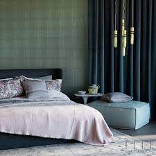 Unusual but still functional shaped bed with bright soft heading will serve you for years. Greenwich Peninsula The Bedroom Elle Decoration Uk Elle Decor Bedroom Bedroom Decor Elle Decor