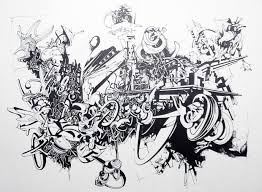 Black And White Graffiti Art Bold Art Graphic Drawings Architecture Graffiti Black And White Abstract Drawings Black And White Graffiti Street Art