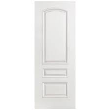 Masonite Palazzo Treviso Smooth 3 Panel Round Top Solid Core Primed Composite Prehung Interior Door Interior Door Colors Doors Interior Masonite Interior Doors