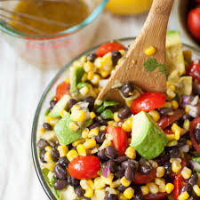 Black Bean Corn Avocado Salsa Summer Corn Avocado Black Bean Salad Produce On Parade Recipe Black Bean Salad Healthy Recipes Bean Salad