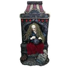 30 In H Led Screamy Fortune Teller Tombstone Halloween Outdoor Decorations Halloween Decorations Halloween Sale