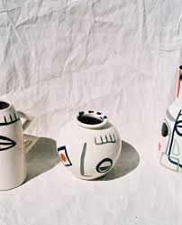 Vase N7 Online Lrnce Vase Ceramics Handpainted Marrakech Morocco
