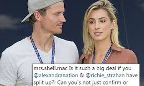 Formerly strahan aka strahan, hughes, bruce. Fans Lose Patience Alex Nation And Richie Strahan Split Daily Mail Online