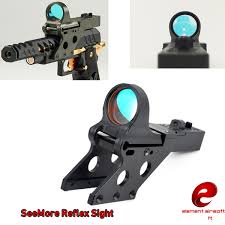 Just like our competition sights, the sts2 head up display provides an unobstructed sight picture in which the red dot hovers on the sight line, illuminating the point of impact on the target, creating the fastest target acquisition in existence, and unlimited eye relief. Element Seemore Reflex Sight For Hi Capa 1 29 C More Style Tactical Airsoft Red Dot Sight Ex183 W Serendipity Mount For Hunting Wish