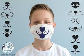 Facce di animali per maschere SVG Bundle, faccia di volpe per maschera,  faccia di cane per maschera, gatto, maiale, mostro, coniglio, facce di  maschere carine, decalcomania maschera svg, maschere