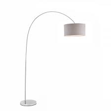Led floor lamp with dimmer, fully dimmable standing lamp modern tall pole lamp with hanging fabric shade and silver base montage reading light for living room bedroom, bright 8w led bulb included. Endon Lighting Owen Arched Cylinder Floor 78098 Uk