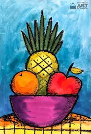 New Lesson Simple Still Life Online Art Lesson By Easy Peasy Art School Online Art School Kindergarten Art Easy Still Life Drawing