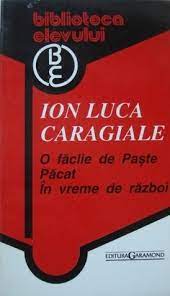 Aici vei găsi prezentarea detaliată a evenimentelor care se petrec în cele trei capitole ale textului și vei afla care este tema pe care o abordează autorul. O FÄƒclie De Paste PÄƒcat In Vreme De RÄƒzboi By Ion Luca Caragiale