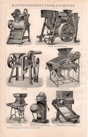 1898 Coffee Machines Antique Print Vintage Lithograph Etsy Vintage Coffee Antique Prints Coffee Illustration