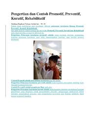 Pelayanan paliatif adalah pelayanan interdisipliner yang berfokus pada pasien. Pengertian Dan Contoh Promotif