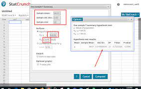Hypothesis Tests And Confidence Intervals For A Mean With Summary Data