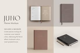 Juno Planner Mockups Scene Creator Moyo Studio In 2020 Planner Custom Planner Mockup