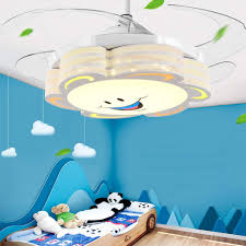 Featuring three plastic blades with a mahogany finish, this ceiling fan has an included light kit, shade, blades, and a matching downrod. Modern Led Invisible Fan Light Children S Room Ceiling Fan Dimmable Light Creative Simple With Remote Control Boy Girl Children S Room Bedroom Restaurant Ceiling Fan Light Lighting Decoration Buy Online In Antigua And
