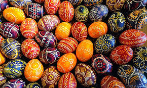 Pasteles are a traditional holiday food in puerto rico, with many families making them while everyone is together. Pictured The Hand Painted Easter Eggs Believed To Ward Off Evil Spirits And Misfortune Daily Mail Online