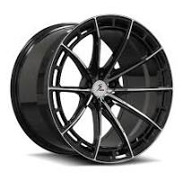 SD-01 Custom Deep Dish Forged Red Trim,Black Wheels - Splux ...