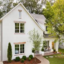 White house with trim color. White House Exterior Paint Colors Inspiring Images To Help Now Hello Lovely