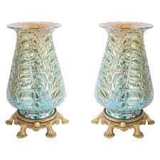 American Art Nouveau Durand Green Glass Table Lamps In 2020 Art Glass Table Lamp Art Nouveau Art Nouveau Lamps