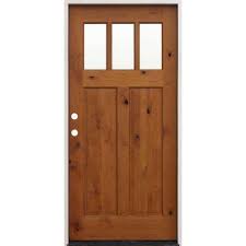 Craftsman Wood Front Doors Exterior Doors The Home Depot Wood Entry Doors Entry Doors Wood Front Doors