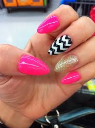 Black And Hot Pink Ombre Nails Pin By Samantha Kelly On Nail Art Vacation Nails Simple Nails Almond Nails Designs