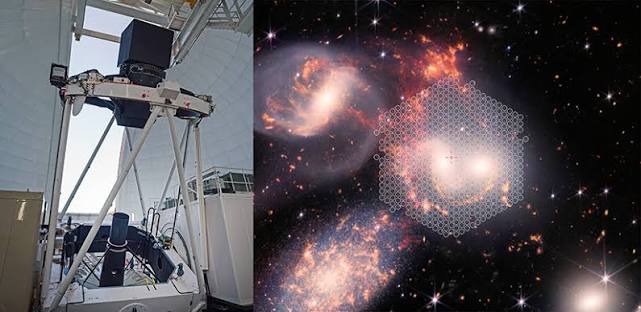 Espectrógrafo moderno en un gran telescopio