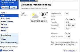 Ligeras Probabilidades De Lluvia Esta Noche Temperatura Actual De 15 C La Opcion De Chihuahua