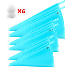 buy silicone pastry bags weetiee 3 sizes reusable icing