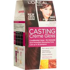 Make sure that your hair is brushed well. L Oreal Paris Casting Creme Gloss 360 Black Cherry Big W