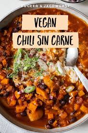 Vegan Chili Sin Carne Recipe Vegan Chili Vegan Recipes Healthy Recipes