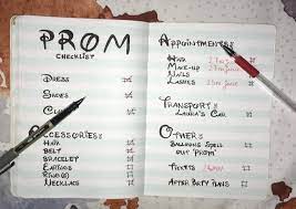 Prom Checklist Prom Checklist Planner Bullet Journal Prom Planning