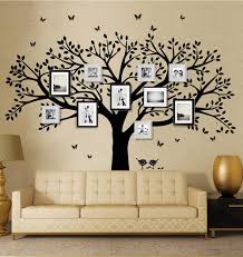 Home decor wall photo frames. Lskoo Family Photo Frame Tree Wall Decals Family Tree Decal Living Room Home Decor 108 Wide X 84 Tall Black Buy Online In Botswana At Botswana Desertcart Com Productid 46134456