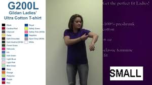 best ladies fit gildan t shirt sizing video