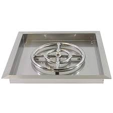 Shop 18 fire pit & more. Celestial Fire Glass 18 X 18 Stainless Steel Drop In Fire Pit Pan W 12 Burner Buy Online In Antigua And Barbuda At Antigua Desertcart Com Productid 183821161