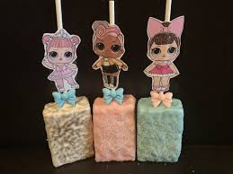 Birthday Rice Krispie Treats Walmart Lol Chocolate Covered Rice Krispy Treats Princess Tea Party Rice Krispies Doll Party