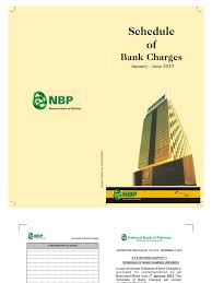 Deposit slips offer protection to both the bank and the customer. Nbp Schedule Of Bank Charges Letter Of Credit Cheque