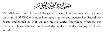 Cara Memimpin Doa Di Kelas Dalam Bahasa Inggris Beserta Artinya