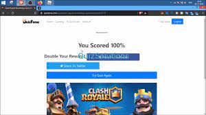 Click the button above to start the quiz! Quizfame Clash Royale Knowledge Quiz Answers 20 Questions Score 100 Video Quizsolutions Video Dailymotion