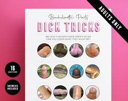 Bachelorette Party Game Printable Dick Tricks Dick or - Etsy