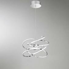 Lampadario A Led Cromo 6397 Cl Lc Perenz