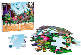 Laureen miles brunelli is an experienced online writer and editor, specializing in content for parents who work. Amazon Com 48 Piece Giant Floor Jigsaw Puzzles For Kids Jumbo Bugs Game 2 X 3 Feet Toys Games