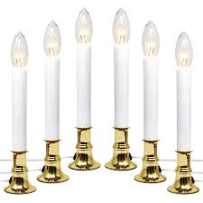 Amazon Com Electric Sensor Window Candle On At Dusk Off At Dawn 7 Watt Bulb Pack Of 6 Home Kitchen