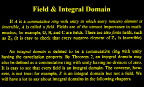 Field Integral Domain Math Mathematics Commutative