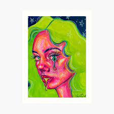 You can literally perceive the elevated perspective, depth and magnificence. Trippy Art Prints Redbubble